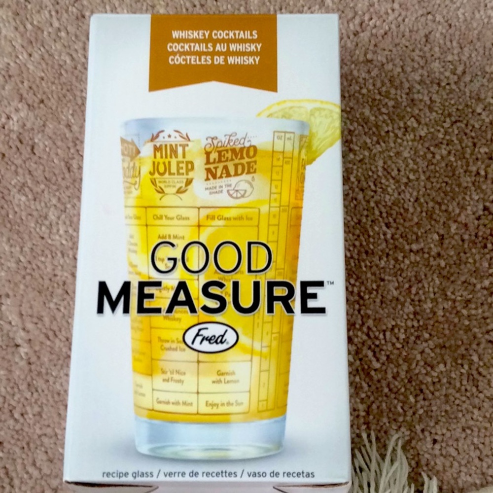Fred good measures recipe glass